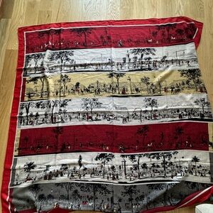 Hermes cashmere and silk scarf l’Ombre de boulevardes